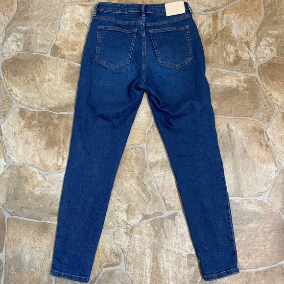 Everlane Jeans Curvy High Rise Skinny Medium Blue Wash Waist 27 Inches Womens - Picture 3 of 7